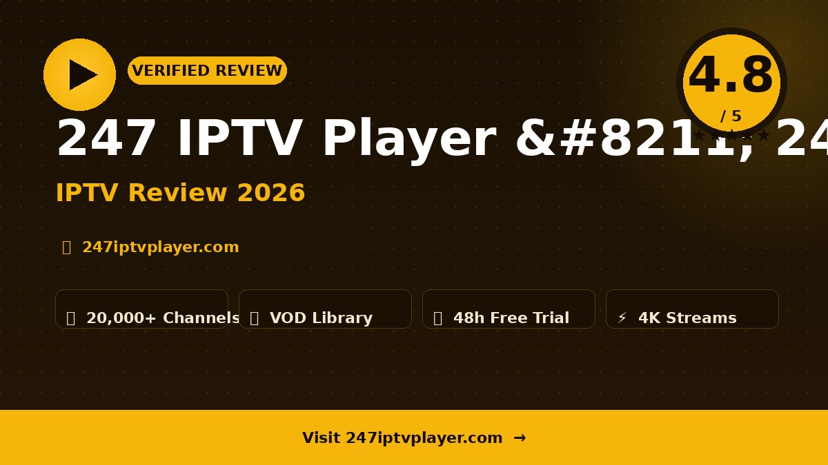 247 IPTV Player – 247 IPTV Player Review 2026