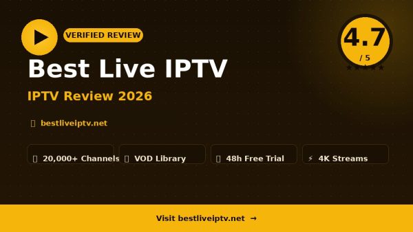 Best Live IPTV Review (2026): Is It Worth It?