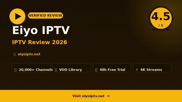 Eiyo IPTV Review (2026): Is It Worth It?