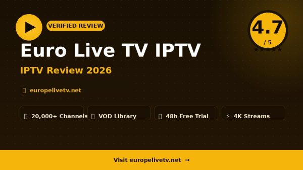 Euro Live TV IPTV Review (2026): Is It Worth It?