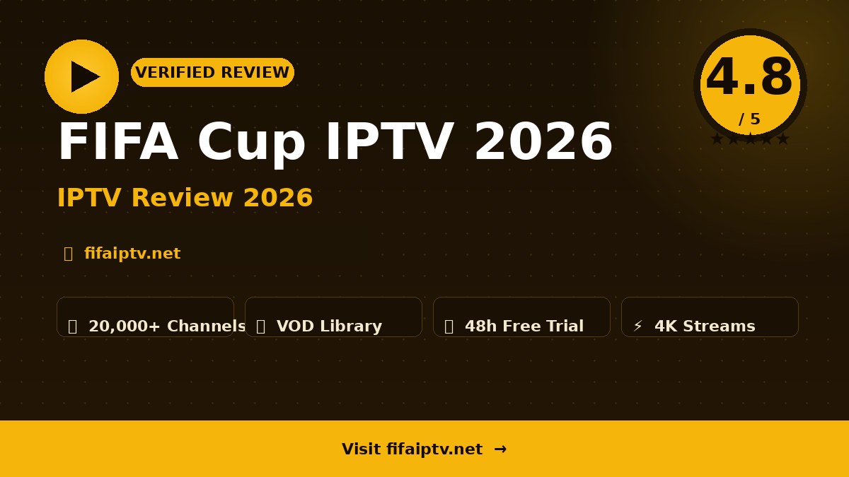 FIFA Cup IPTV 2026 Review 2026