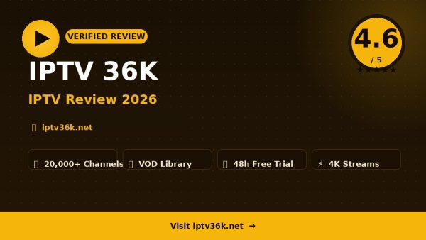 IPTV 36K Review (2026): Is It Worth It?