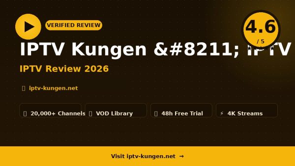 IPTV Kungen – IPTV Kungen Review (2026): Is It Worth It?