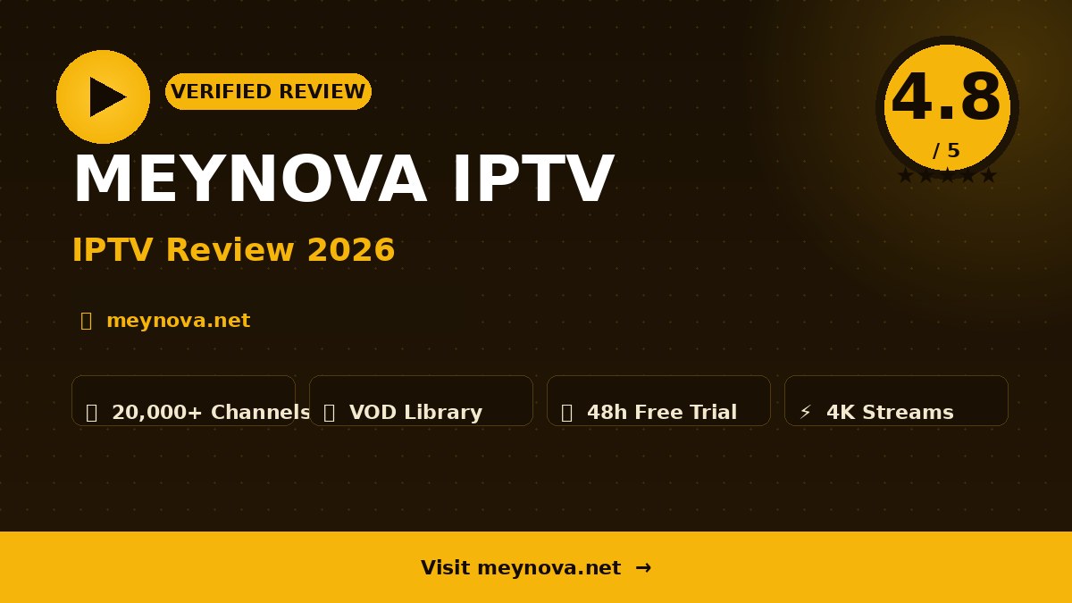 MEYNOVA IPTV Review 2026