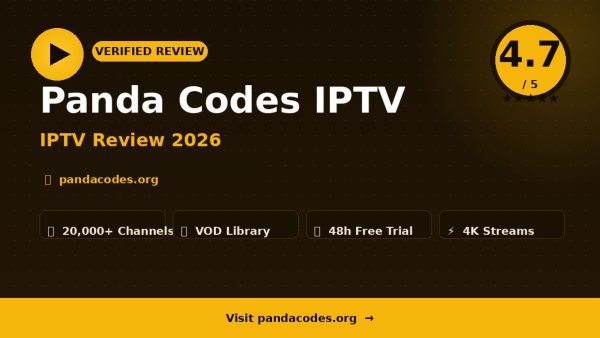 Panda Codes IPTV Review (2026): Is It Worth It?