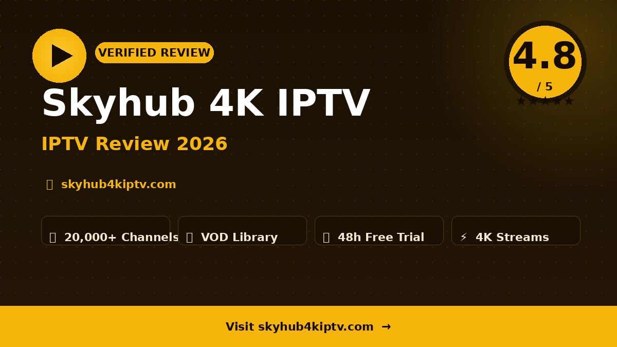 Skyhub 4K IPTV Review 2026