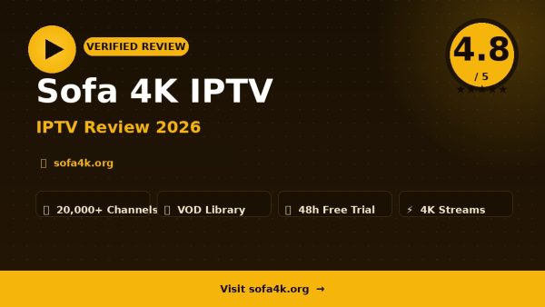 Sofa 4K IPTV Review (2026): Is It Worth It?