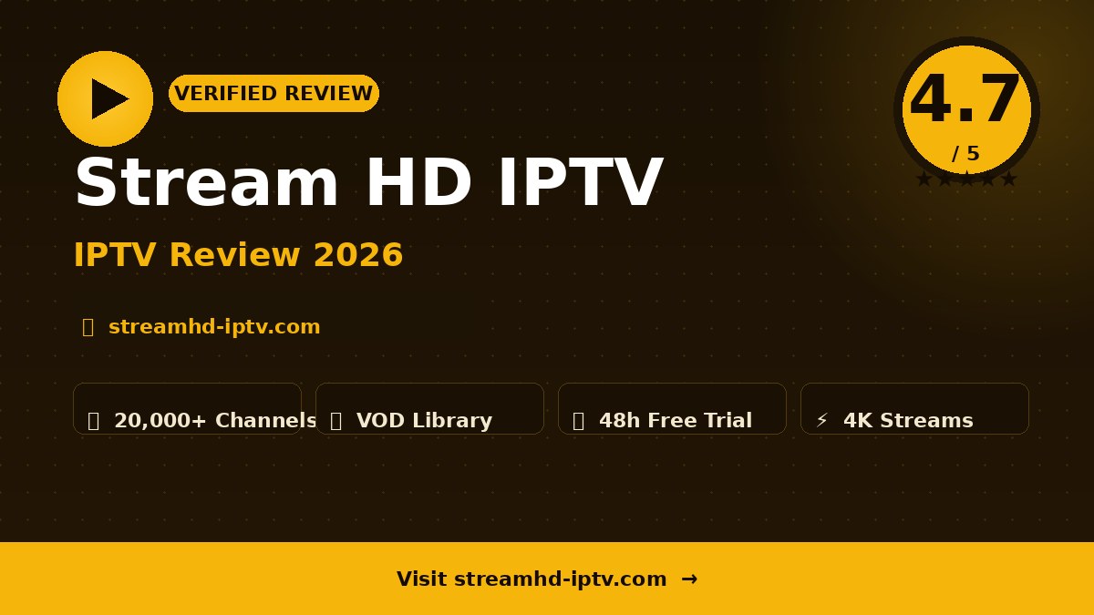 Stream HD IPTV Review 2026