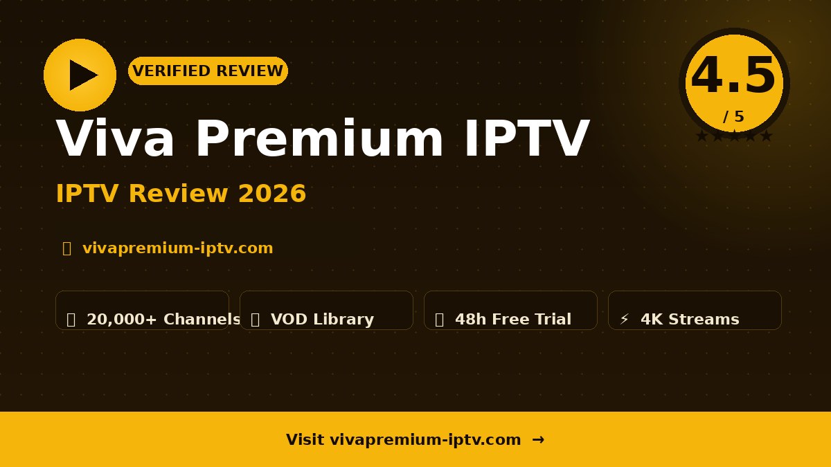 Viva Premium IPTV Review 2026