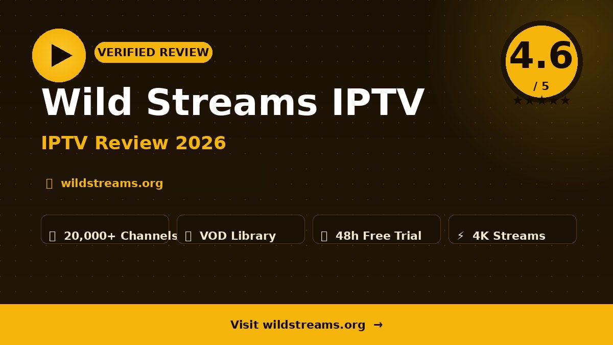 Wild Streams IPTV Review 2026